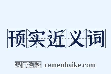 顸实近义词是什么意思的图片